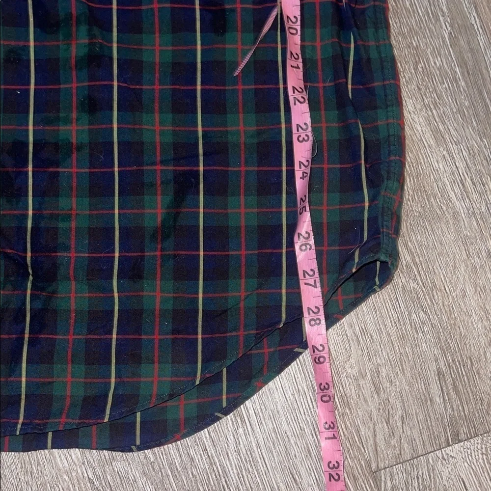 Polo by Ralph Lauren Men's Checkered Shirt - navy and Green xl 100% cotton